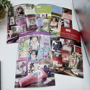 x6 Stampin Up Idea Books & Catalog Collections 2004-2006 Crafting Card used